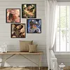 4Pcs Gorgeous Beauty Special Shaped DIY Partial Drill Diamond Painting Kit for Adults Beginners Home Decor Diamonds Paintings Gem Art 30x30cm