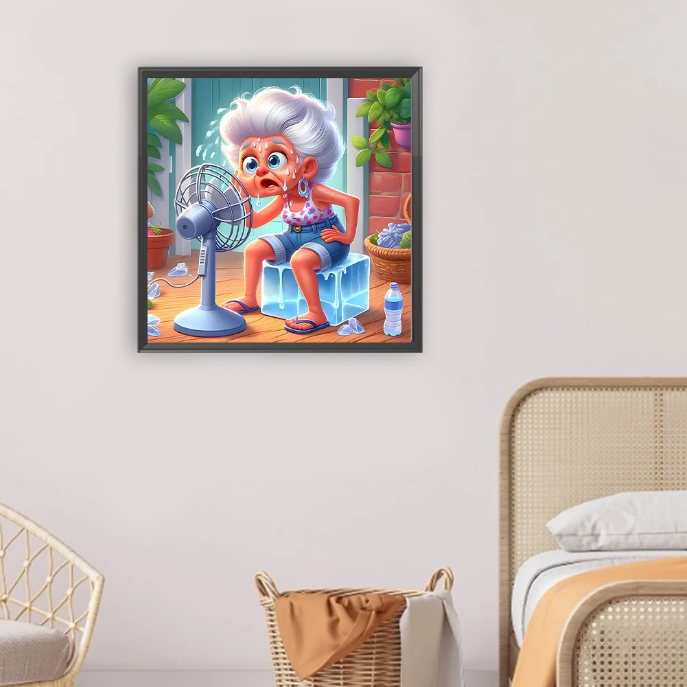 Diamond Painting - Full Round Drill - Grandma(Canvas|30*30cm)