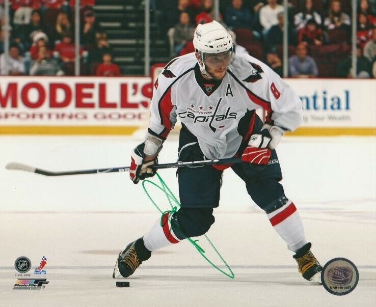 ALEXANDER OVECHKIN SIGNED WASHINGTON CAPITALS 8x10 Photo Poster painting #2 ALEX EXACT PROOF