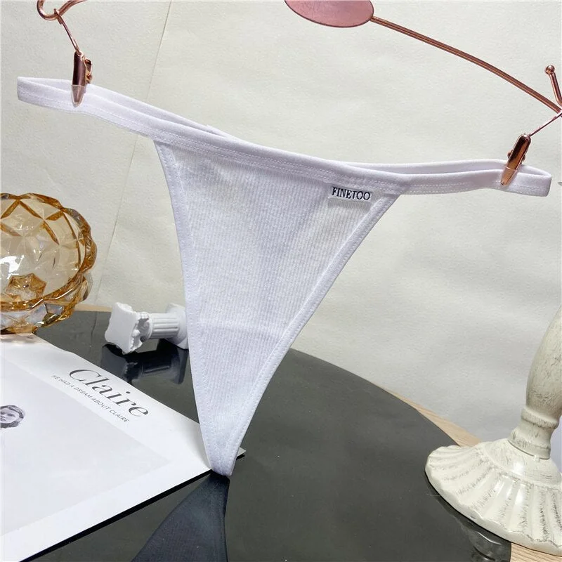 Cotton Underwear Sexy G-string Women's Lingerie Panties Female Underpants Briefs Thong Intimates T-Back Pantys Cotton Panties
