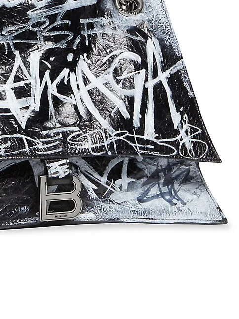 Balenciaga Crush Medium Chain Bag Graffiti