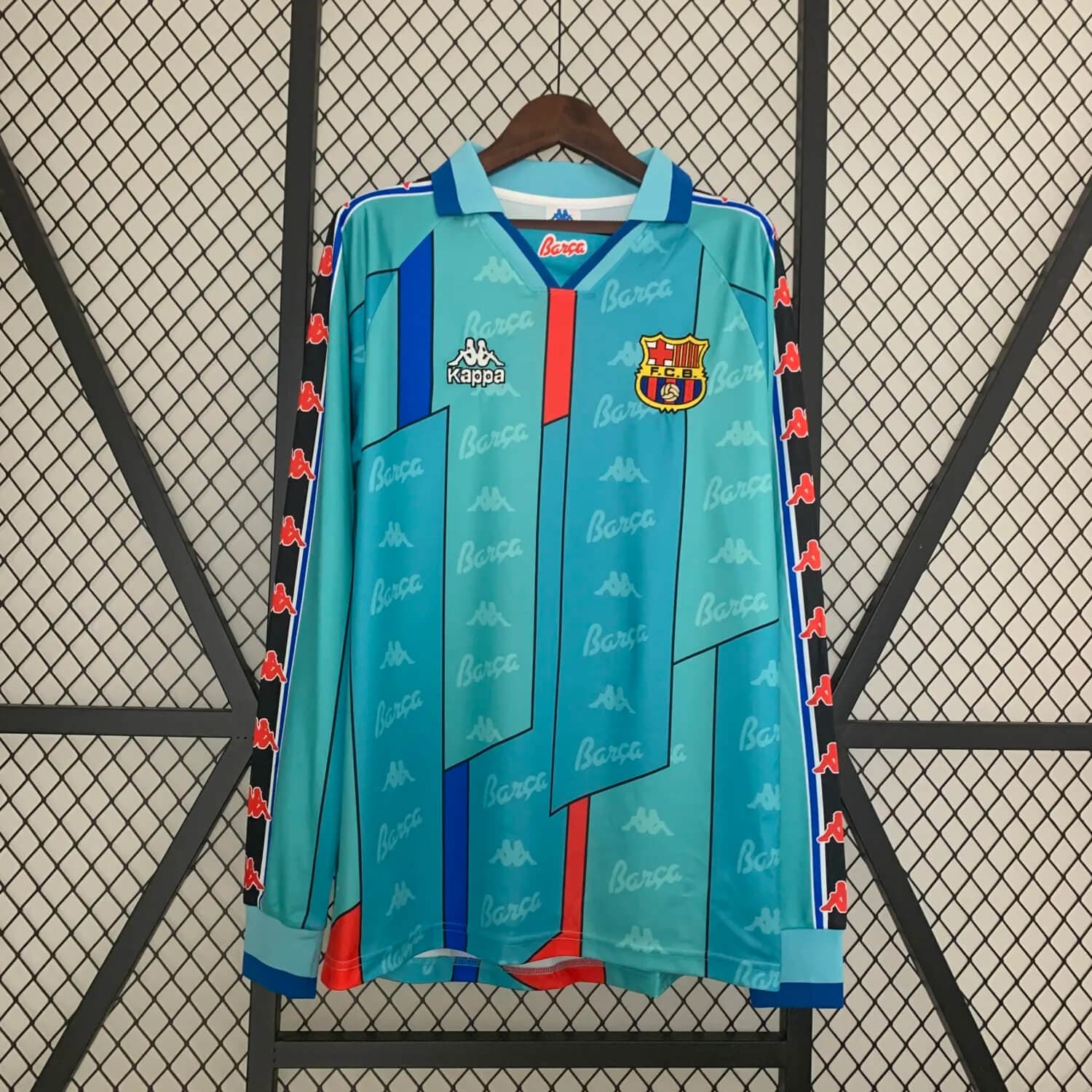 1996/1997 Retro Long Sleeves Barcelona Away Football Shirt 1:1 Thai Quality mysite