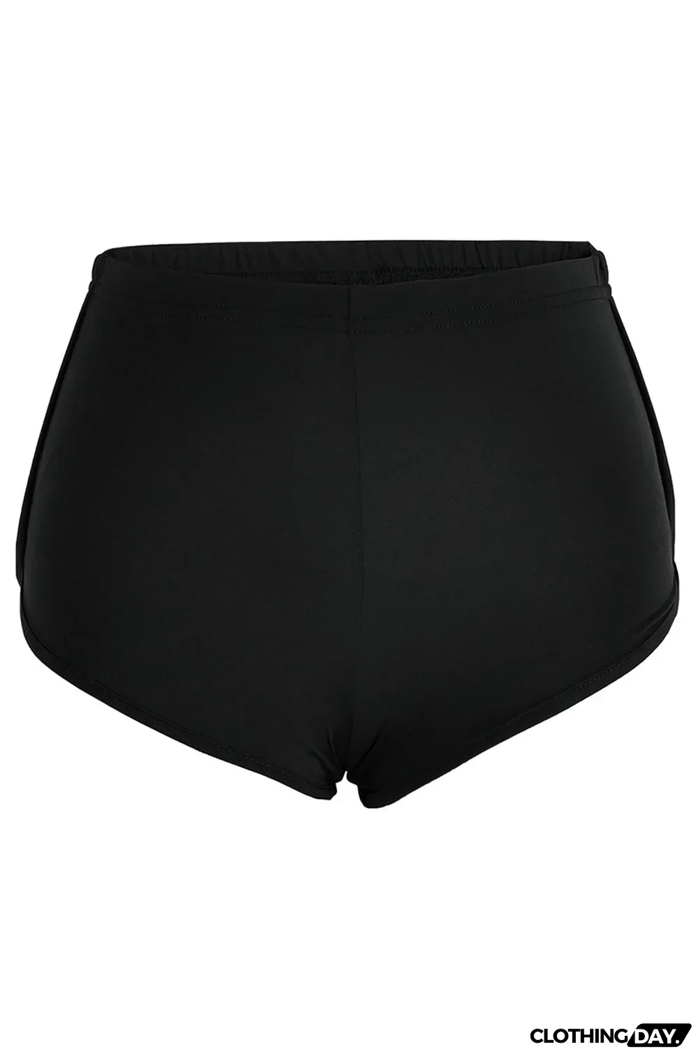 Turquoise Casual Sportswear Print Solid Patchwork Skinny High Waist Short