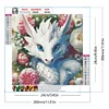 Diamond Painting -DIY Round Dril Dragon Flowers