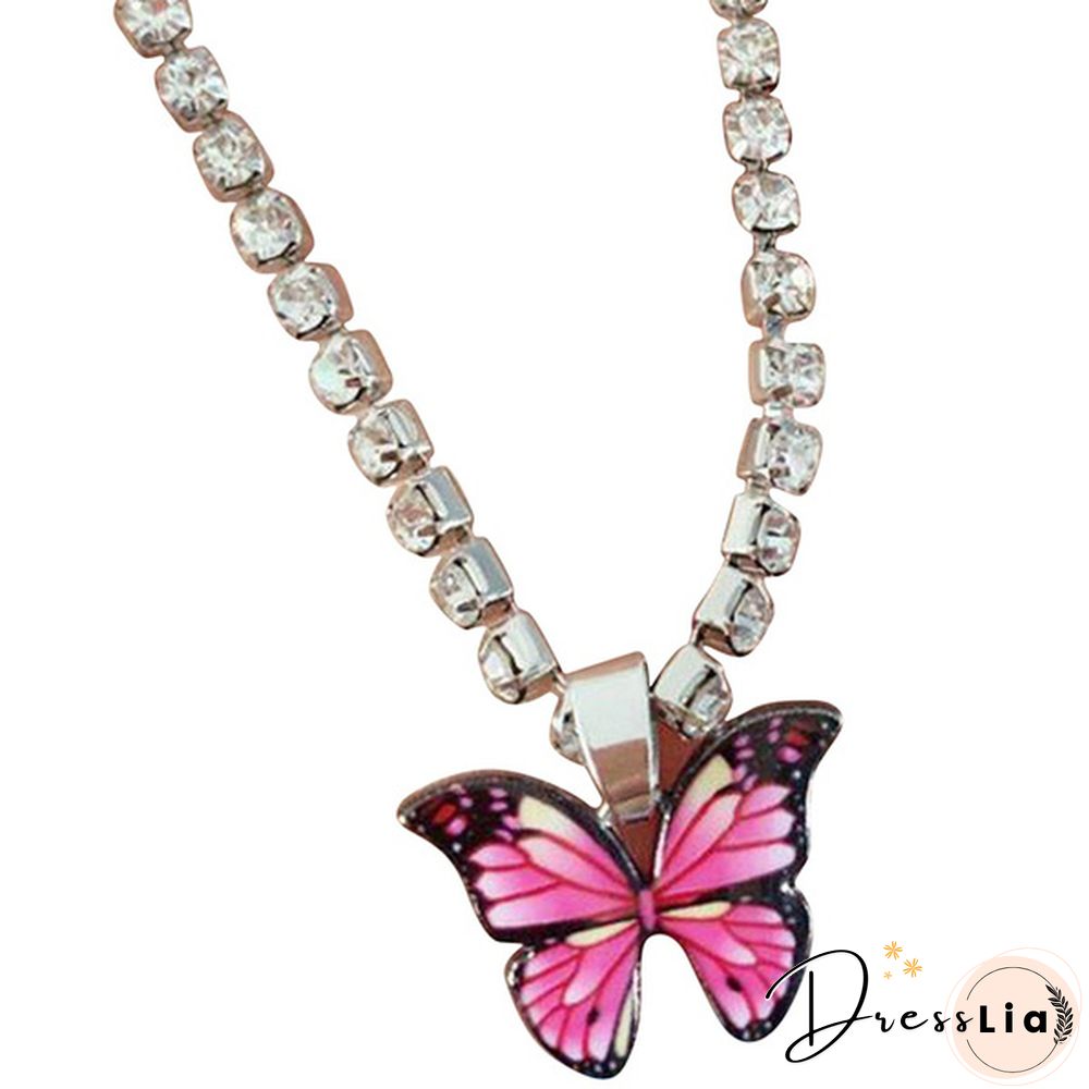 Style Butterfly Pendant Anklet for Women Beach Foot Jewelry Crystal Chain Anklets Bracelet