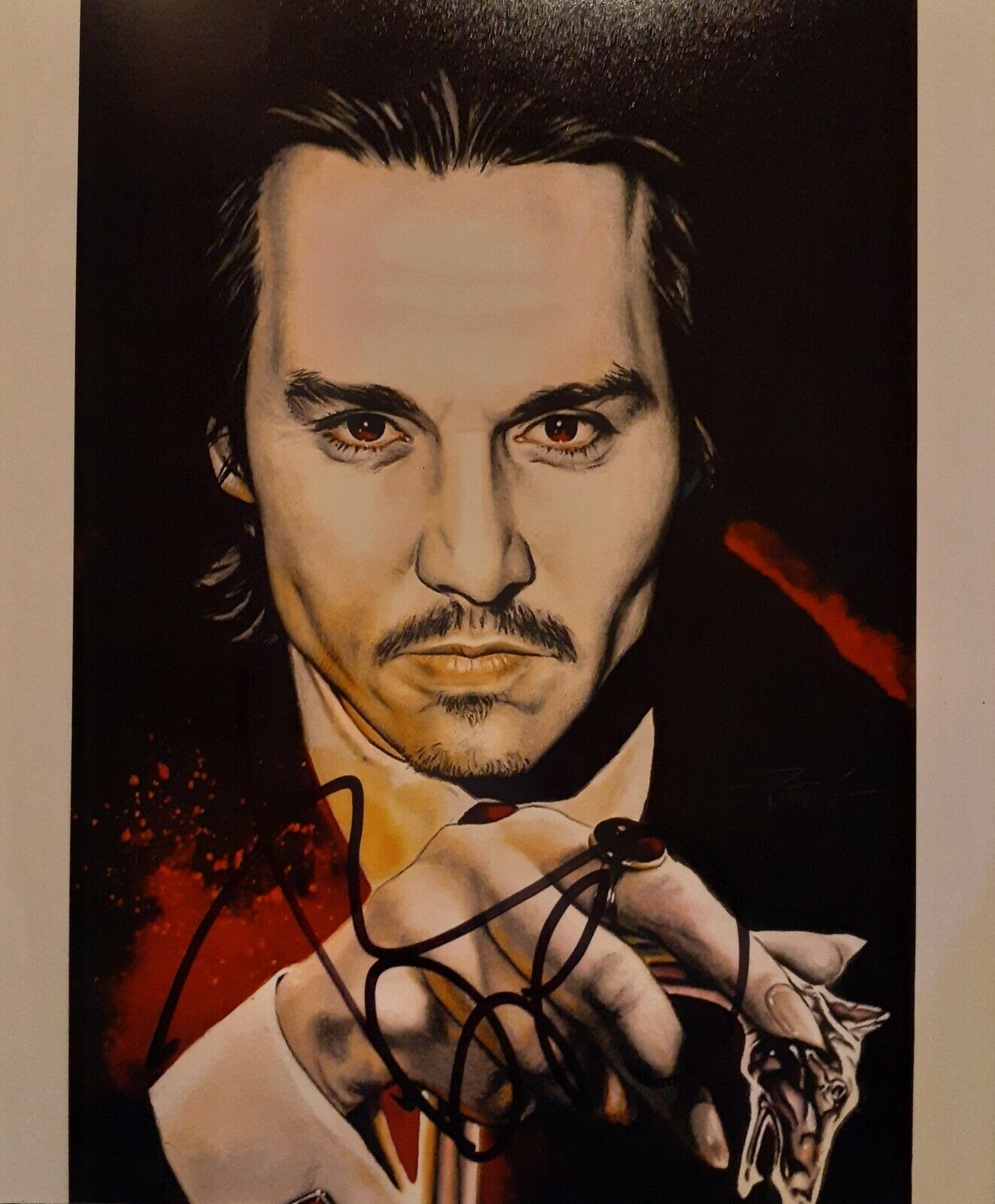 Johnny Depp signed 8x10