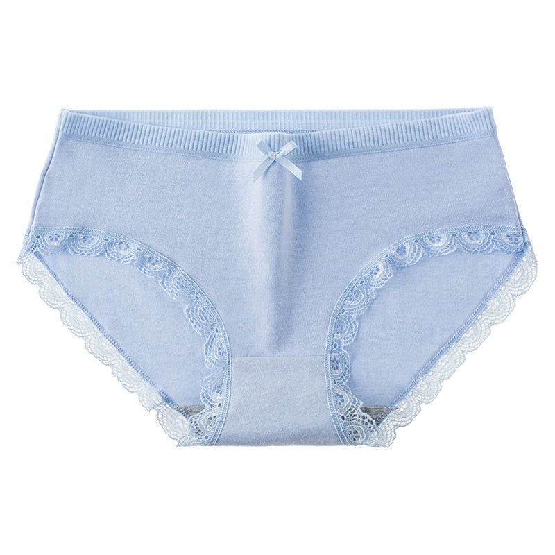 Women's Cotton Panties Sexy Seamless Underwear For Women Large Size Mid Low Waist Lace Underpants Female Soft Invisible Briefs