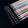 6 SETS 0.6mm Shimmer Gel Pen 12 Colors Set School Season Student Office Stationery Highlighter
