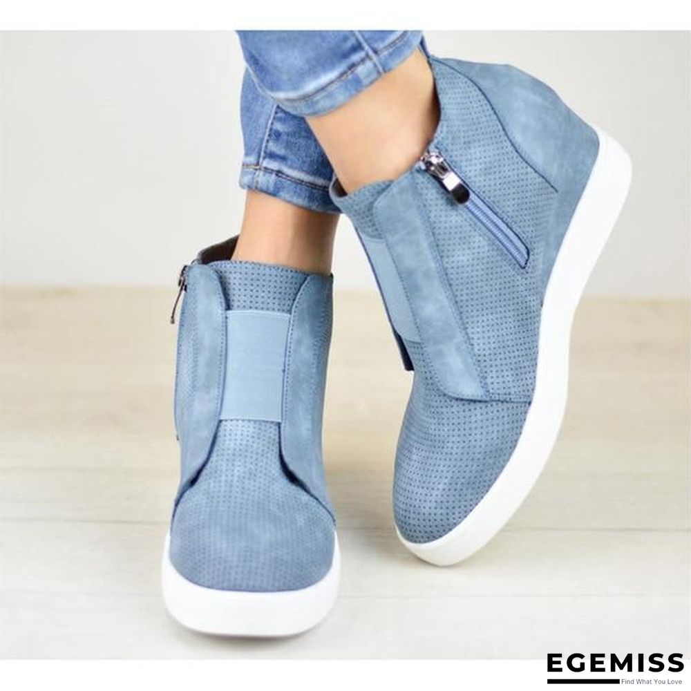 Chic Wedges Ankle Boots For Women Casual Platform Shoes Woman Plus Size Boots | EGEMISS