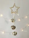 Glitter Christmas Tree Decoration Small Pendant Christmas Snowflake Star Angel Garland Pendant 