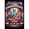 Independence Day Full DIY 5D Round Drill Diamond Painting Kit Large Size 40x60cm Diamond Dots Paintings Picture Arts Craft for Adults/Beginners Home Decor