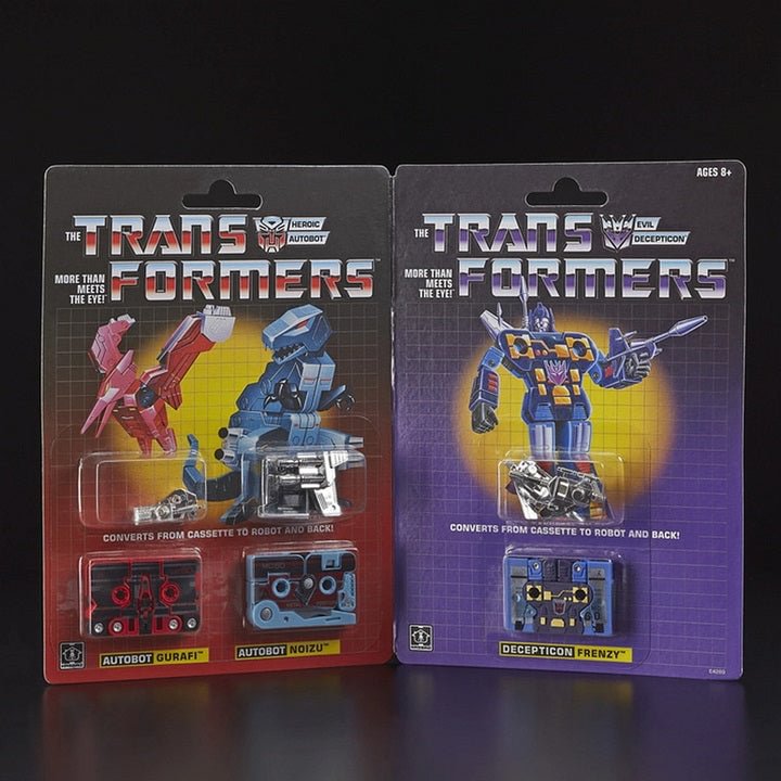 Hasbro Transformers Vintage G1 Mini-Cassettes 3-Pack Gurafi, Noizu, Decepticon Frenzy