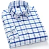 100% Cotton Men's Business Plaid Shirt