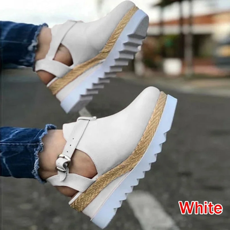 High Heel Shoes Woman Sandals Vintage Flat Platform Ladies Shoes Women Fashion Comfortable Sandals Female Sandalias Mujer