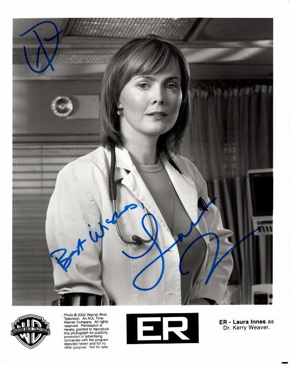 LAURA INNES signed autographed ER DR. KERRY WEAVER Photo Poster painting