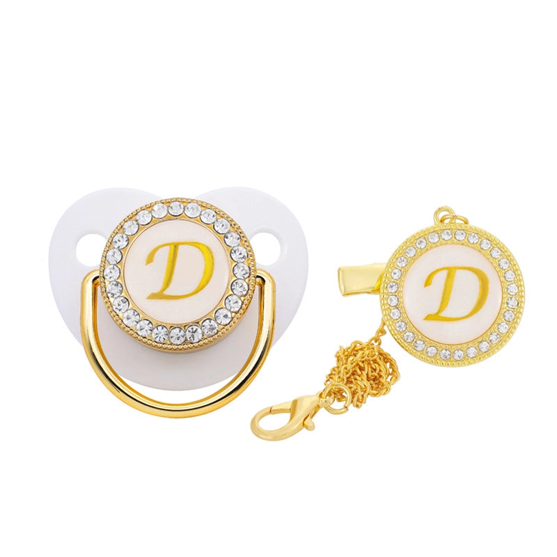 Elegant Letter Silica Gel Baby Accessories