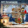 2D Flat Christmas Print DIY Diamond Painting Desktop Ornaments Kit Table Decor