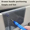 2pcs Cabinet Handle Template Cabinet Handle Drill Mounting Kit(without Ruler)