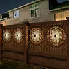 Solar Mandalas Lights Outdoor Waterproof Outdoor Solar Lights for House Back Porch Decor Warm White for Garden Post Patio Backyard Yard Decor