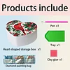 Cardinal DIY Diamond Painting Heart-Shaped Jewelry Box Decorative Storage Case