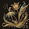Diamond Painting-DIY Crystal Rhinestone Flower Girl