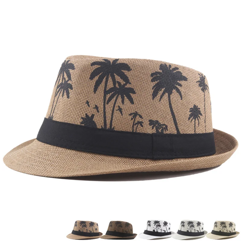 Palm Print Beach Sun Hat