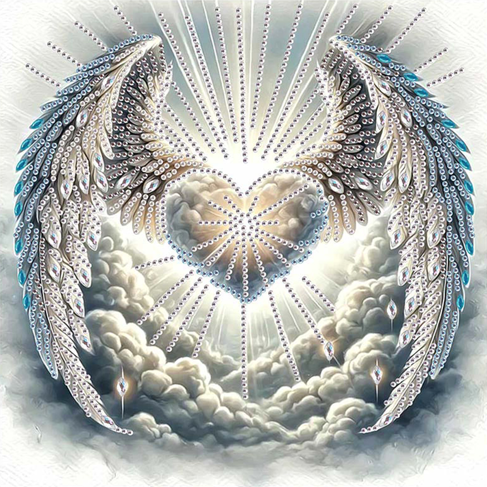 Wings 30*30cm(canvas) special shaped drill diamond painting