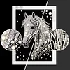 Diamond Painting-DIY Special Shaped Drill Pearl Painting Horse(30x40cm)