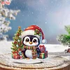 2D Flat Christmas Print DIY Diamond Painting Desktop Ornaments Kit Table Decor