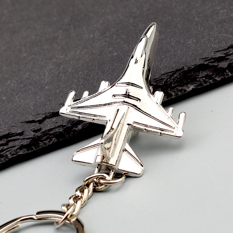Elegant Minimalist Airplane Zinc Alloy Unisex Women’s Keychain