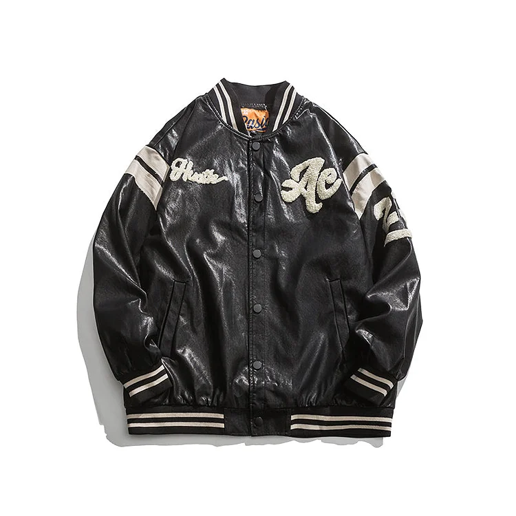Letterman Jacket Outfit Senior Jackets Varsity Baseball Coat Spring and Autumn Loose Casual Jacket