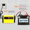 Car Battery Charger LED Display Smart Automotive Truck Motorcycle Car Charger