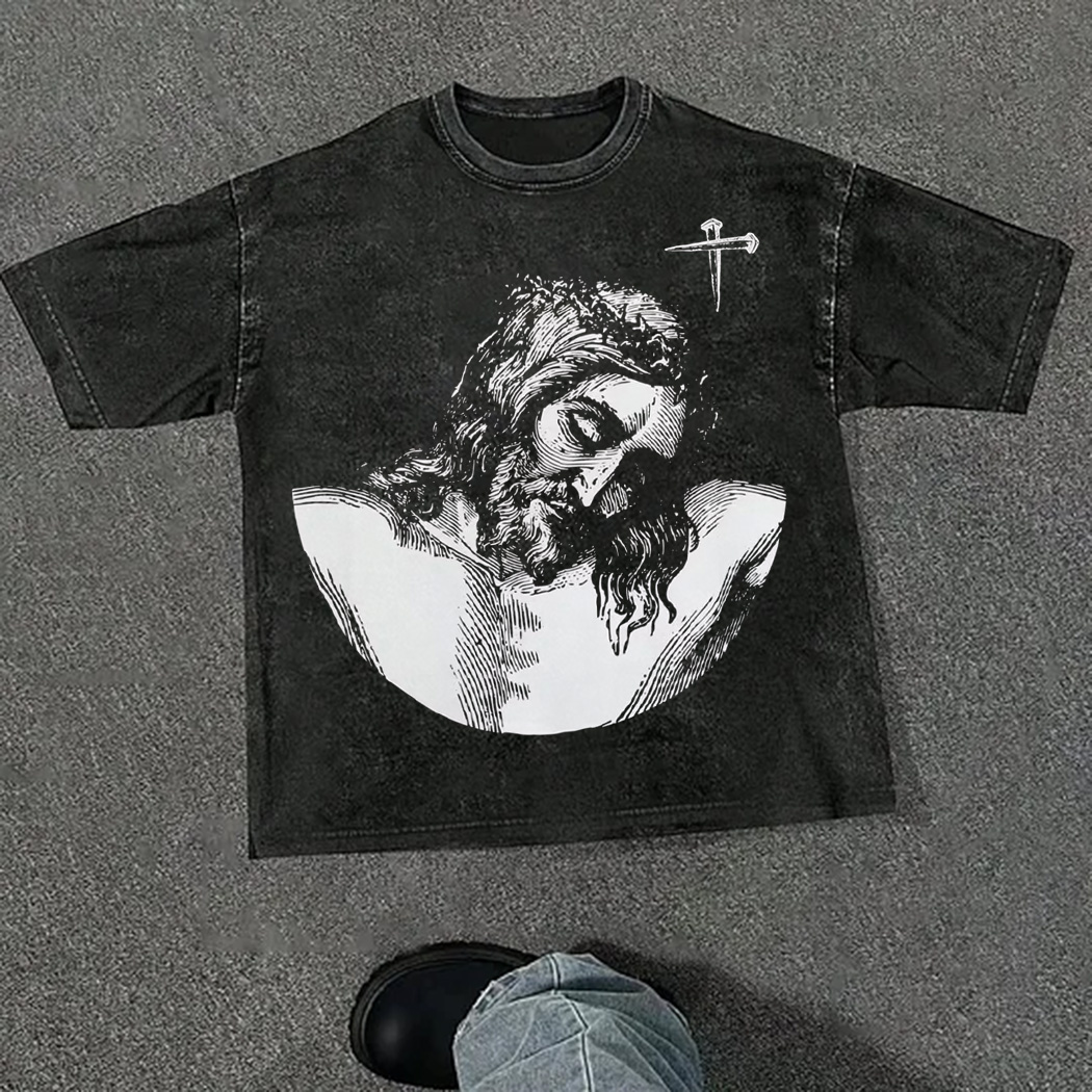 Vintage Psalm 23:4 Even Though I Walk Through The Darkest Graphic Acid Washed T-shirt elevenforest