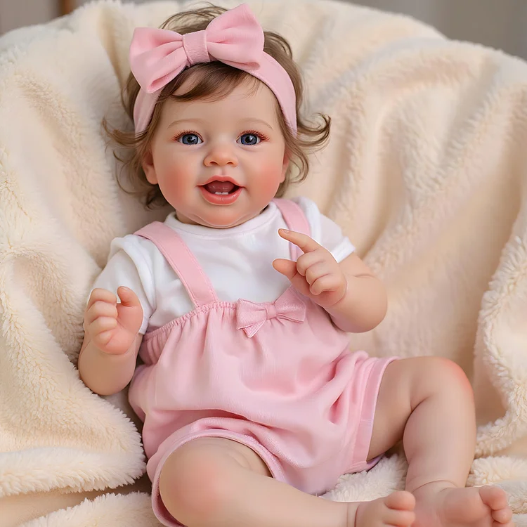 Babeside Smiling Reborn Baby Vead 20" Little Infant Girl Heartwarming Gift Building Lovely Memories
