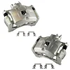 TRQ Front Brake Caliper Set Compatible with 2011-2014 Chrysler 200 2007-2010 Sebring 2008-2014 Dodge Avenger 2007-2012 Caliber 2007-2017 Jeep Compass Patriot