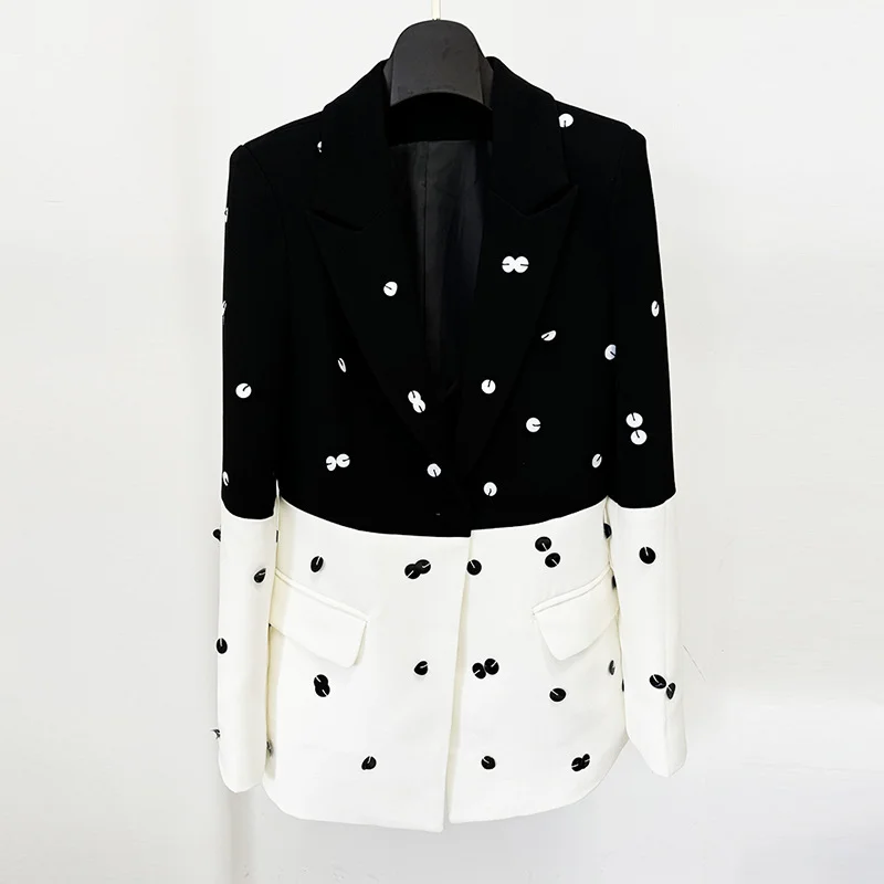 Nigikala Nigikala New Star Fashion Leek Tling Suit Jacket Fish Tail Long Skirt Set