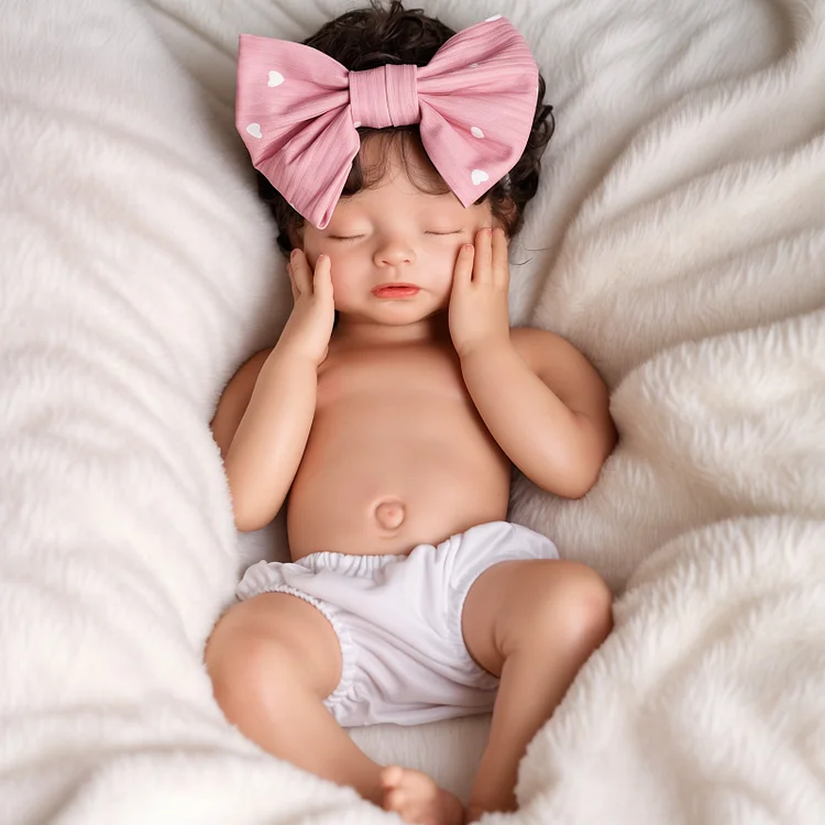 Babeside Esta 20" Realistic Silicone Quiet Baby Little Infant Girl Retaining Pacifier