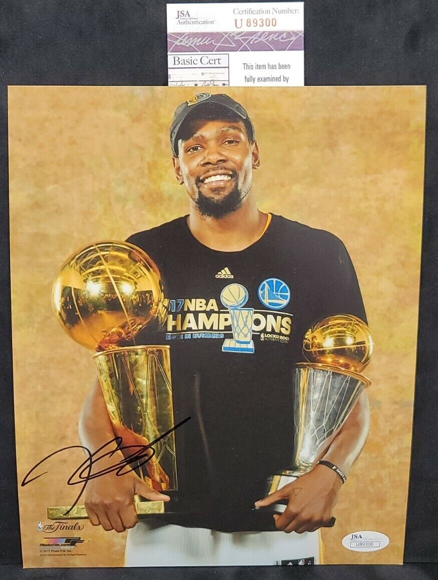 KEVIN DURANT Signed Autographed GOLDEN STATE WARRIORS 8x10 Photo Poster painting. JSA