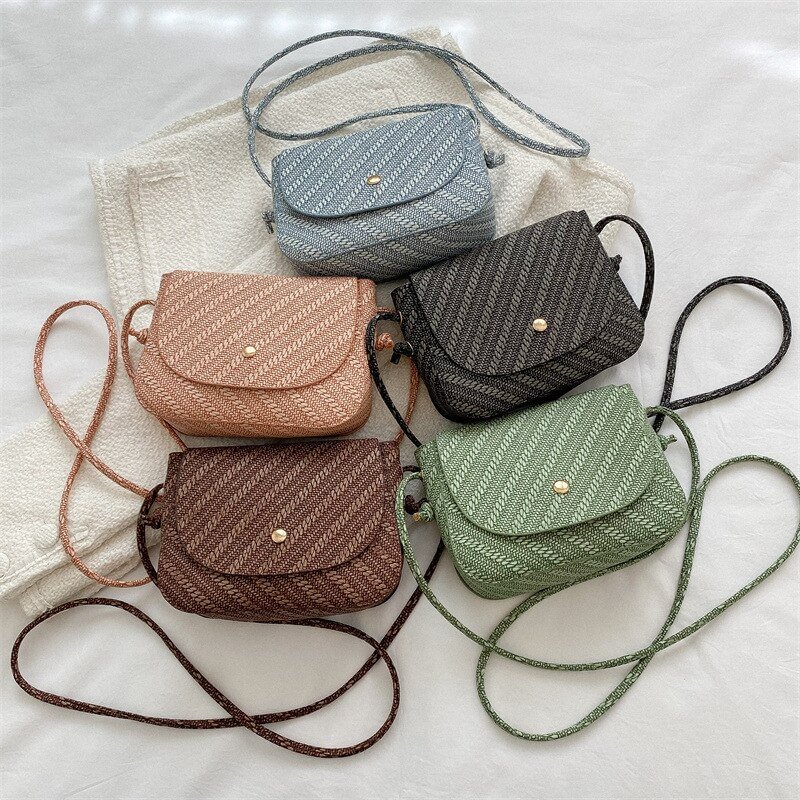 Fashion PU Small Crossbody Bags Women Mini Retro Patchwork Color Shoulder Messenger Bag Clutch Ladies Phone bag Purse Handbag US Mall Lifes