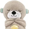 Soothe and Snuggle Otter with Music Lights Portable Plush Baby Toy for Infants