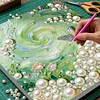 uk.everydayedeals DIY Pearl Painting With Frame - Handmade Self-Adhesive Pearls - Butterfly Vortex(30*30cm)