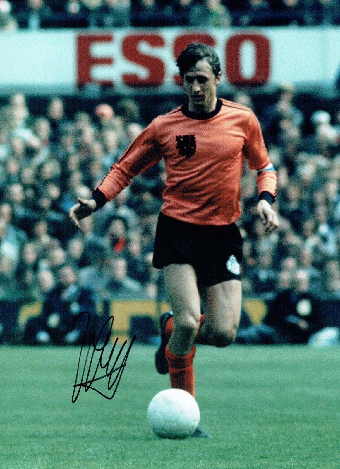 Johan CRUYFF Signed Autograph Holland Dutch Legend 16x12 Photo Poster painting 2 AFTAL COA