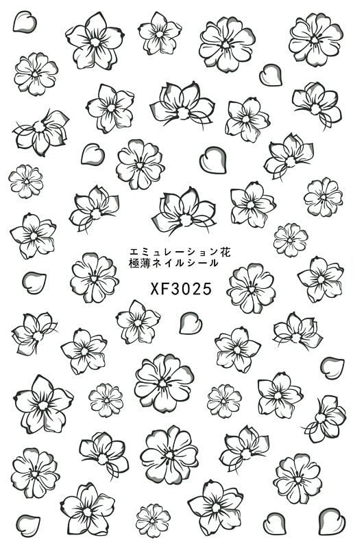 Fashion Flower Avocado Nail Art Stickers for Nails Art Self Adhesive Decals Manicure Design Nails Accessoires Stickers Fruits