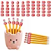 20 Pcs Numbered Pencil Toppers 1-20 Reusable Classroom Pencil Labels for Teachers Pencil Tracking Ma