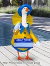 Goose Clothing with Umbrella Funny Raincoat and Hat Costume for Patio Yard Decor