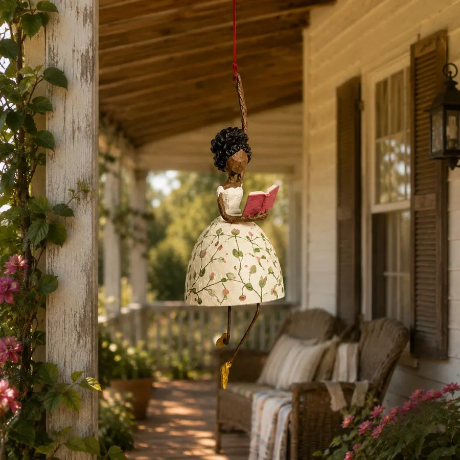 Reading Lady hanging ornament