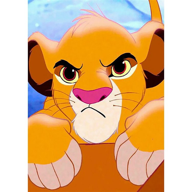 Lion  Full Round Diamond Painting 30*40CM