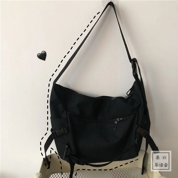 Harajuku Techwear Canvas Gothic Crossbody Bags For Women Handbag Purses And Handbags Bolsas Feminina Shoulder Bag Female Frog