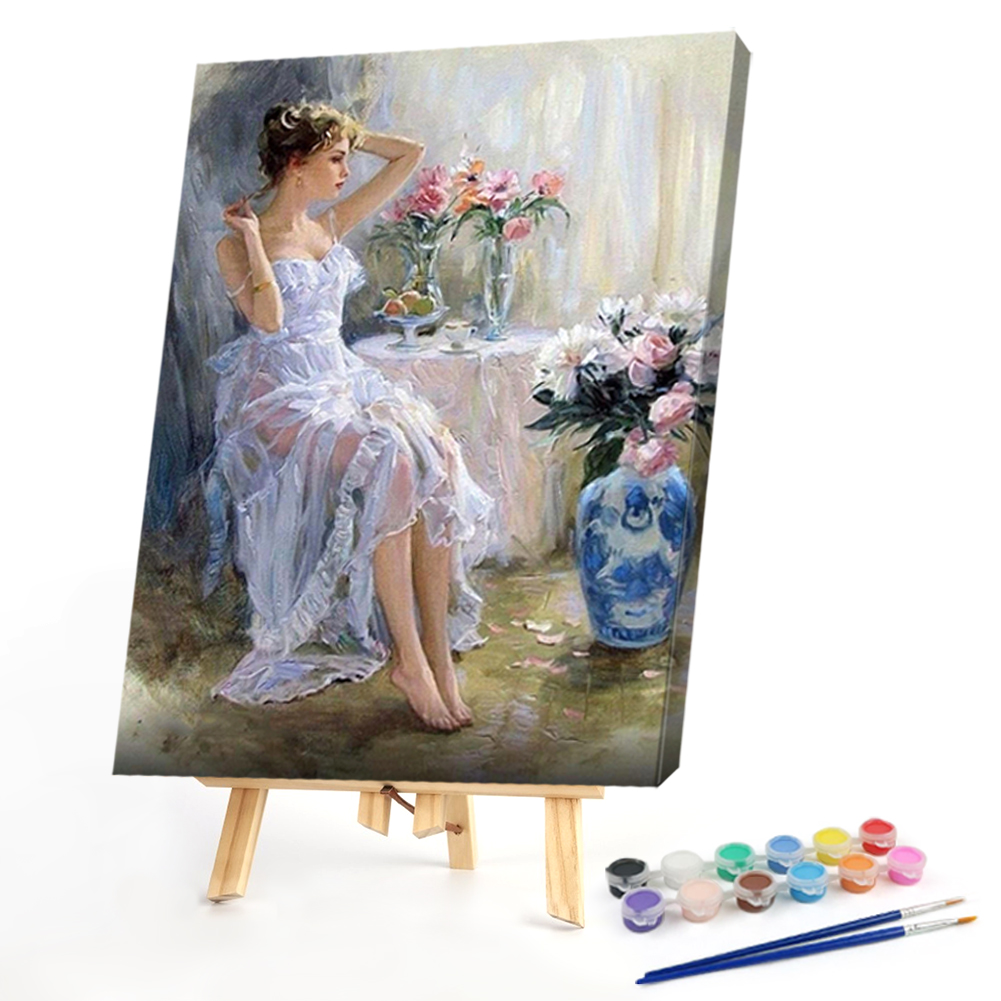 

40*50CM - Paint By Numbers - Girl, 501 Original