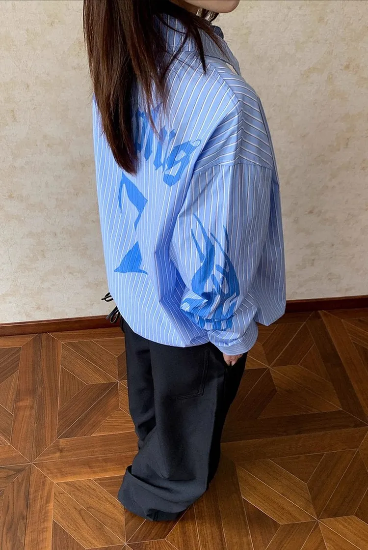 Women's Loose Fit Long Sleeve Shirt for Spring Summer